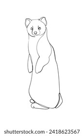 Sombreado negro sobre fondo blanco. Dibujo gráfico. Ilustración vectorial.