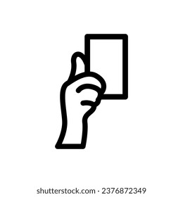 Black outline Sports Referee Icon design. Symbol of justice, race judge, violation Suitable for applications, developers, visual, website, display and graphic designers