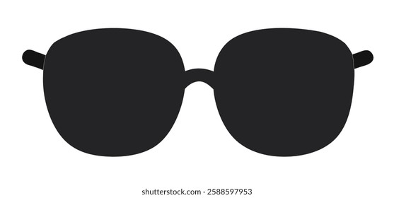 black outline sunglasses vector illustration