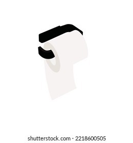 A Black Outline Toiletries Icon , Tooth brush, Toothpaste, Soap, Toilet Brush