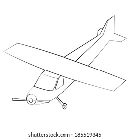 7,177 Airplane Black And White Cartoon Image Images, Stock Photos ...