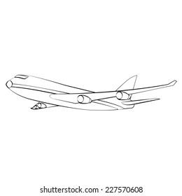 104,021 Airplane black white Images, Stock Photos & Vectors | Shutterstock