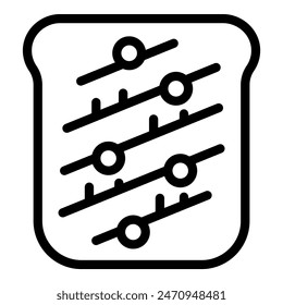 Black outline vector icon of a sound mixer with adjustable sliders