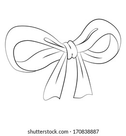 Black Outline Vector Knot On White Stock Vector (Royalty Free ...