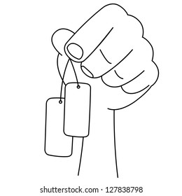 Black outline vector label on white background.