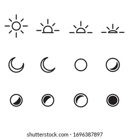 black outline weather icon isolated sign symbol vector illustration - Collection of high quality black style vector icons 