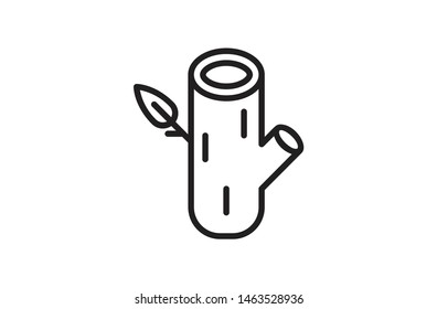 Black outline wood icons. Symbol, logo illustration. Pixel perfect. modern design, vector