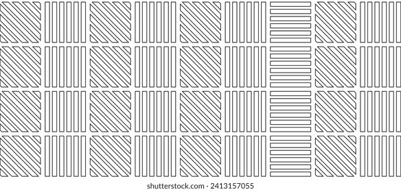 black outlines stripes grid geometric design background