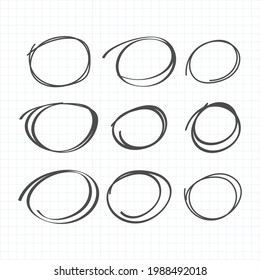 Black oval banner frame collection. - Vector.
