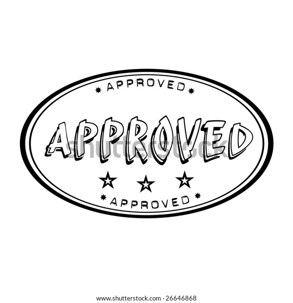 Black Oval Office Rubber Stamp Small Stock Vector (Royalty Free) 26646868 Shutterstock