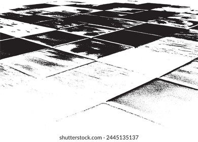 black overlay monochrome grunge seamless texture on white background, vector for background texture