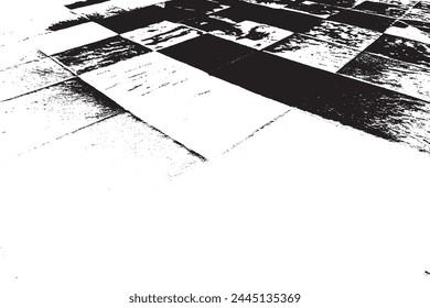 black overlay monochrome grunge seamless texture on white background, vector for background texture