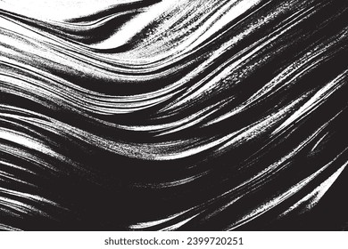 black overlay monochrome grungy sandy texture on white background, vector image background texture