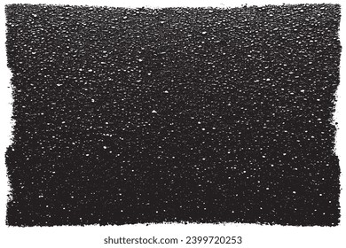 black overlay monochrome grungy sandy texture on white background, vector image background texture