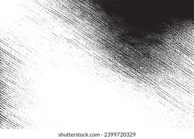 black overlay monochrome grungy sandy texture on white background, vector image background texture