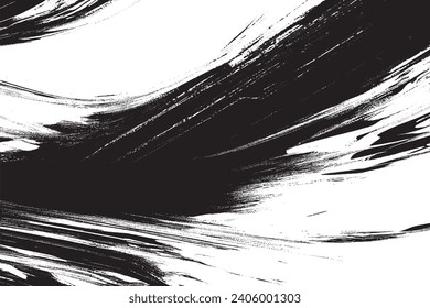 black overlay monochrome grungy texture on white background, vector illustration background texture