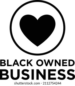 Black Owned Business - Minority Business - Vector Logo Icon