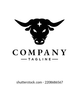 Black ox Bull modern strong Logo Design Inspiration