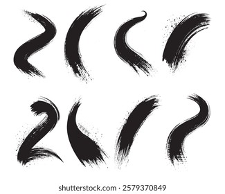 Black paint backgrounds and splatters