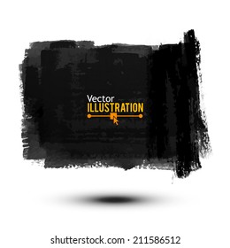 Black Paint Banner Vector Illustration Stock Vector (Royalty Free ...