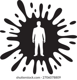 Schwarze Farbe blots Sammlung von Vektorsymbolen