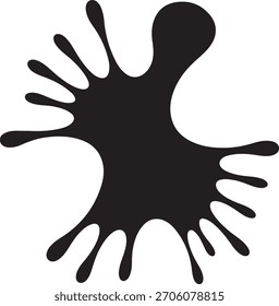 Schwarze Farbe blots Sammlung von Vektorsymbolen