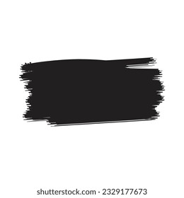 pincel negro de mano