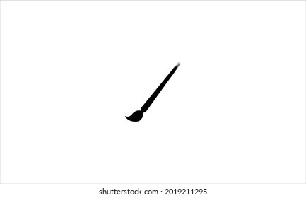 Black paint Brush Icon logo design vector illustration  symbol