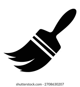 Schwarzer Pinsel-Symbol