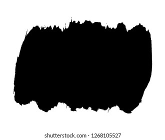 black paint brush stroke background