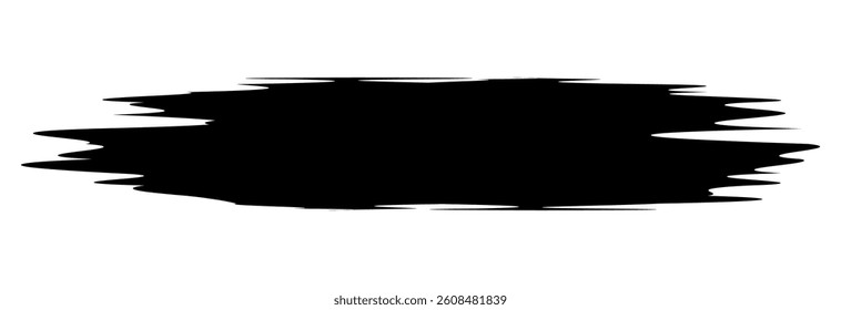 Black paint brush stroke effect