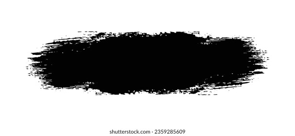 Black paint brush stroke, Vector illustration design.