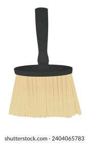 Black  paint brush. vector illustration