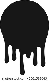 Black paint dripping down a white wall creates an eye catching abstract design, offering a modern and artistic touch, perfect for backgrounds and decorative elements in various projects