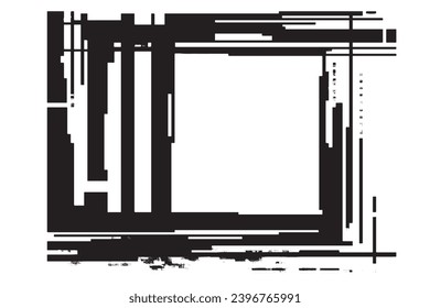 pintura negra textura gruesa sobre fondo blanco, imagen vectorial de la textura de salpicadura de pintura negra
