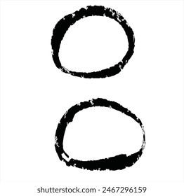 Pintura negra, trazos de pincel de tinta. Pincel de tinta traza el Paquete sobre fondo transparente. Trazos de pincel en cuadros de texto. Juego de pinceles
