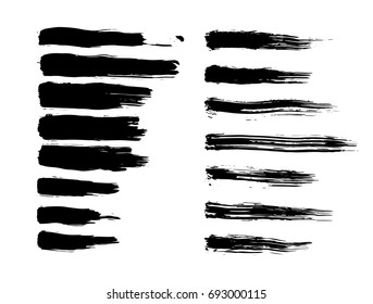 Black paint ink brush strokes.
