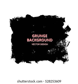 Black paint, ink grunge background, design element, place for text, advertisement, information, quote, message.