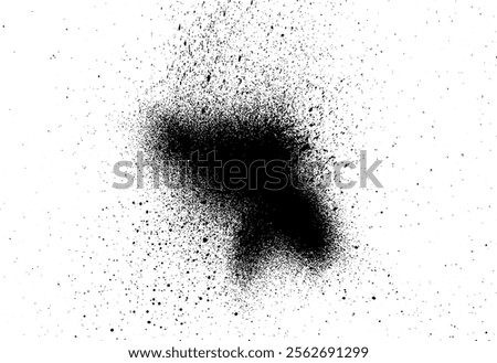 Black paint or ink spray with rough grunge texture, grunge design elements, dirt banner, watercolor design, dirty texture. vector illustration