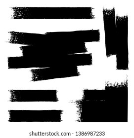 black paint roller abstract background
