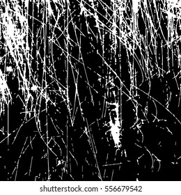 black paint. shabby background. white scratches. grunge texture. vector.