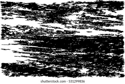 black paint smeared. grunge texture. white background. vector illustration.