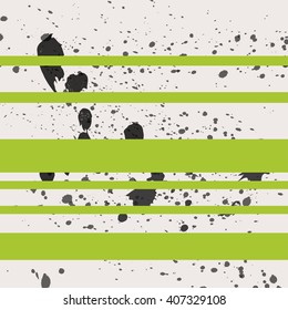 Black paint splash seamless with stripes