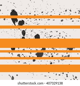 Black paint splash seamless with stripes