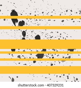 Black paint splash seamless with stripes
