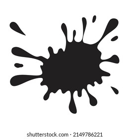 Black Paint Splash Vector Silhouette Hand Stock Vector (Royalty Free ...