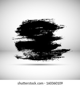 Black paint splat 