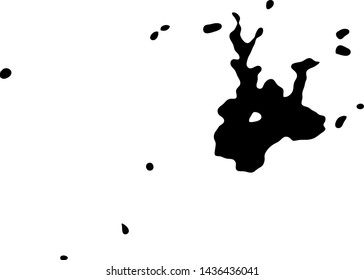 black paint splatter and ink or oil drop spots background