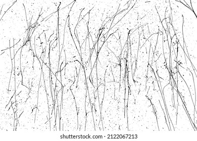 Black paint splatter isolated on white background. Distressed overlay texture. Water splash silhouette. Grunge design elements. Vector illustration, EPS 10.