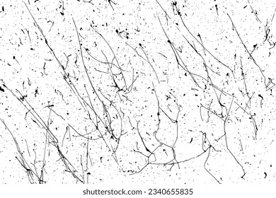 Black paint splatter isolated on white background. Ink overlay texture. Watercolor splash silhouette. Abstract design elements. Vector illustration, EPS 10.